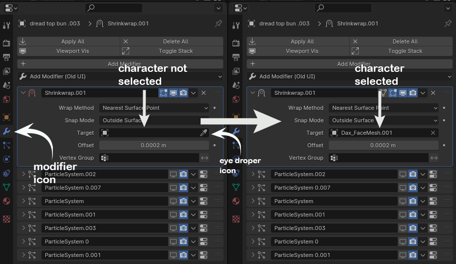 How to use pixelhair on any custom character in blender