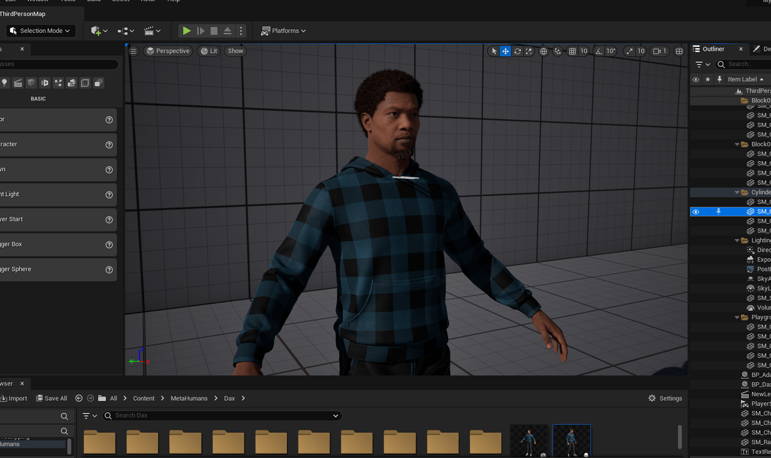 PixelHair ready-made Kobe Inspired Afro 3D hairstyle on a metahuman in Unreal Engine 5