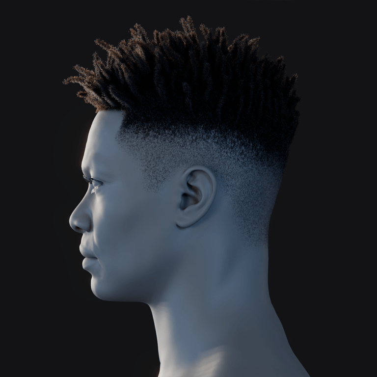 PixelHair ready-made iconic 21 savage dreads 3D hairstyle in Blender using hair particle system