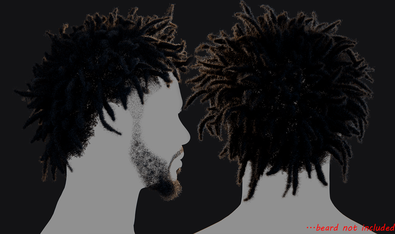 PixelHair ready-made iconic J.cole dreads 3D hairstyle in Blender using hair particle system