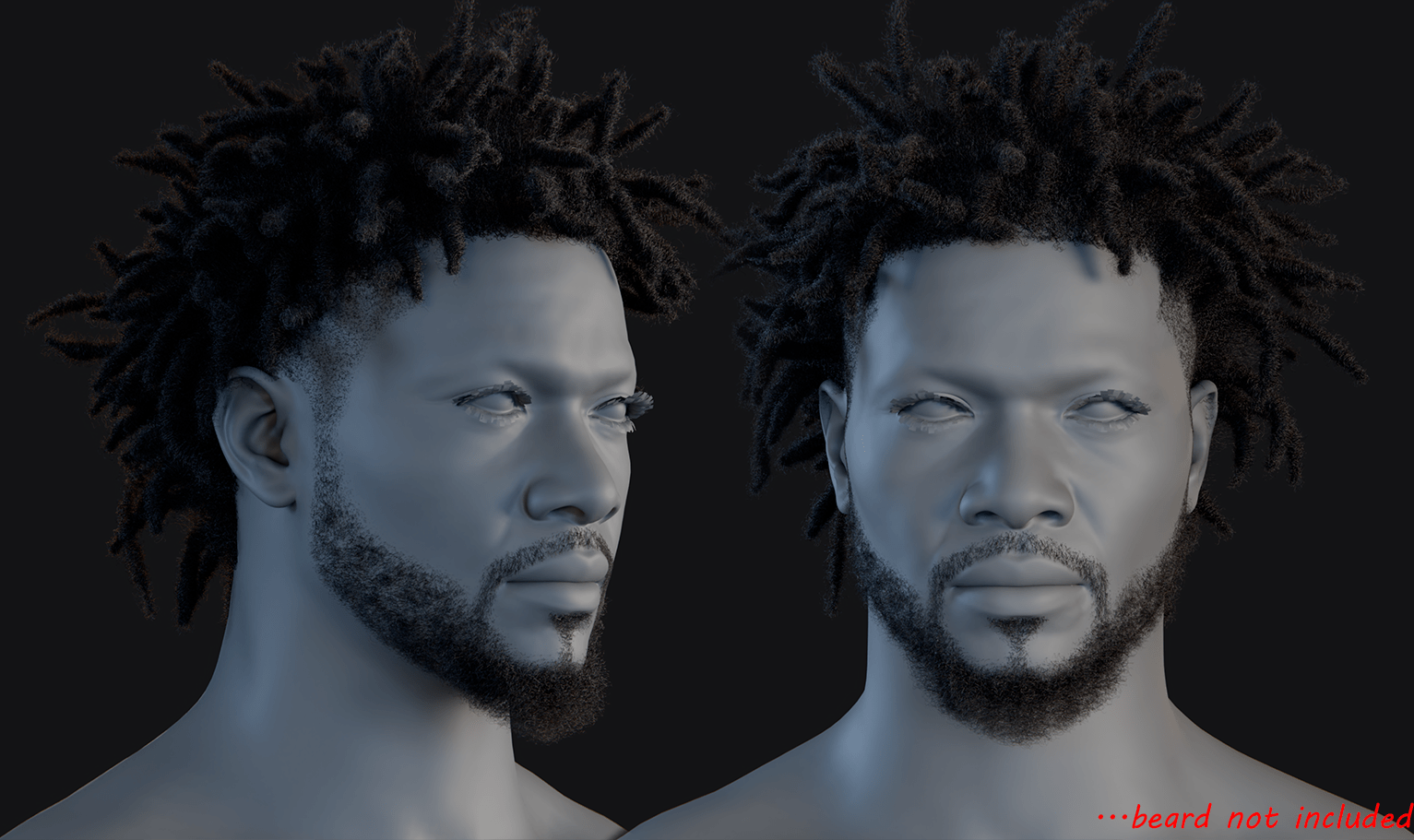 PixelHair ready-made iconic J.cole dreads 3D hairstyle in Blender using hair particle system