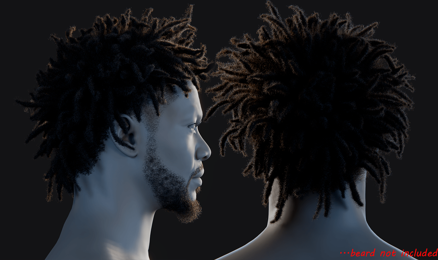 PixelHair ready-made iconic J.cole dreads 3D hairstyle in Blender using hair particle system