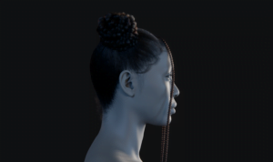 Pixelhair ready-made 3d rihanna braids hairstyle in blender using hair particle system