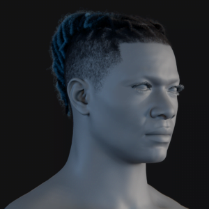 PixelHair ready-made 3D hairstyle of XXXtentacion Dreads in Blender