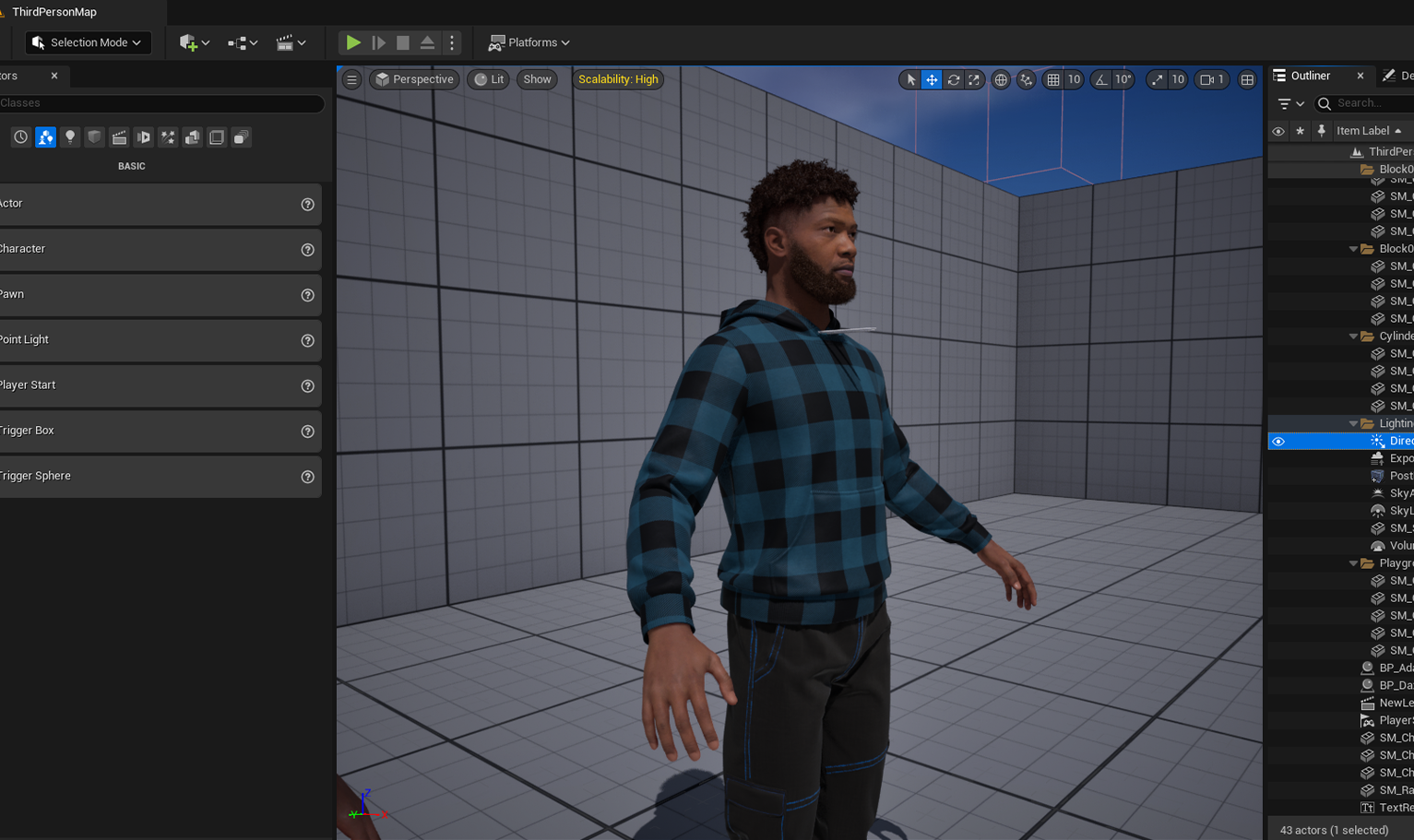 PixelHair ready-made 3D curly mohawk afro Hairstyle of Odell Beckham Jr on a metahuman in Unreal Engine