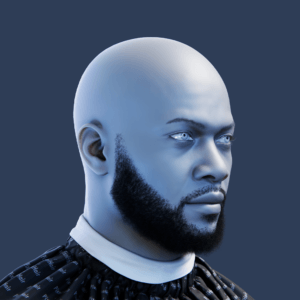 PixelHair ready-made full 3D beard in Blender using Blender hair particle system