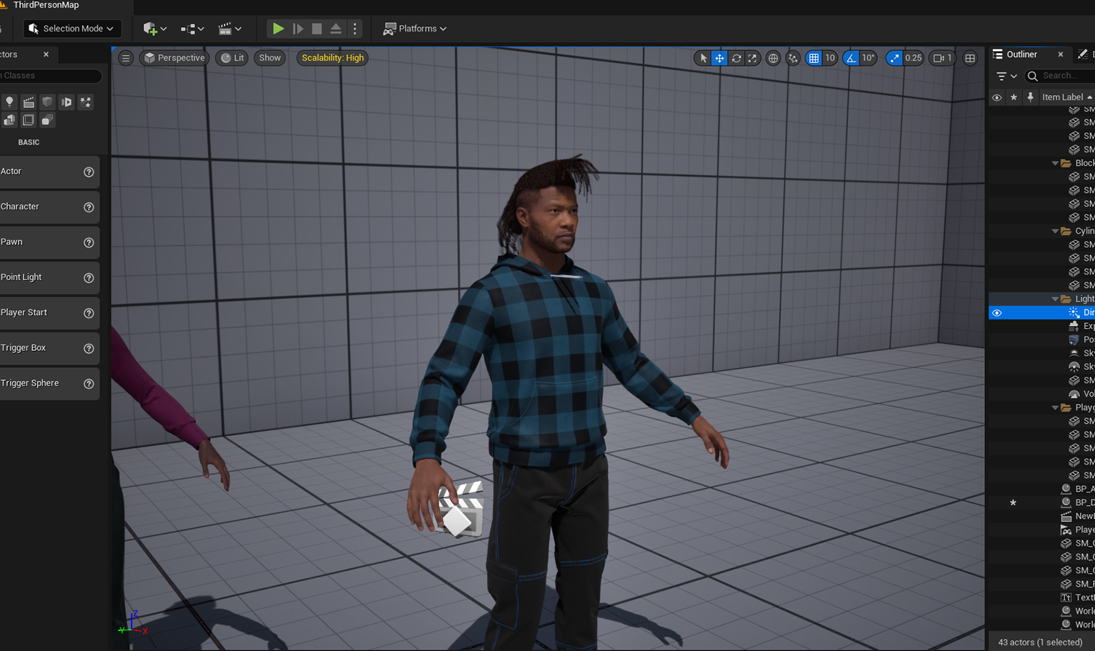 PixelHair pre-made The Weeknd Dreads 3D hairstyle on a metahuman in Unreal Engine 5 using Blender hair particle system