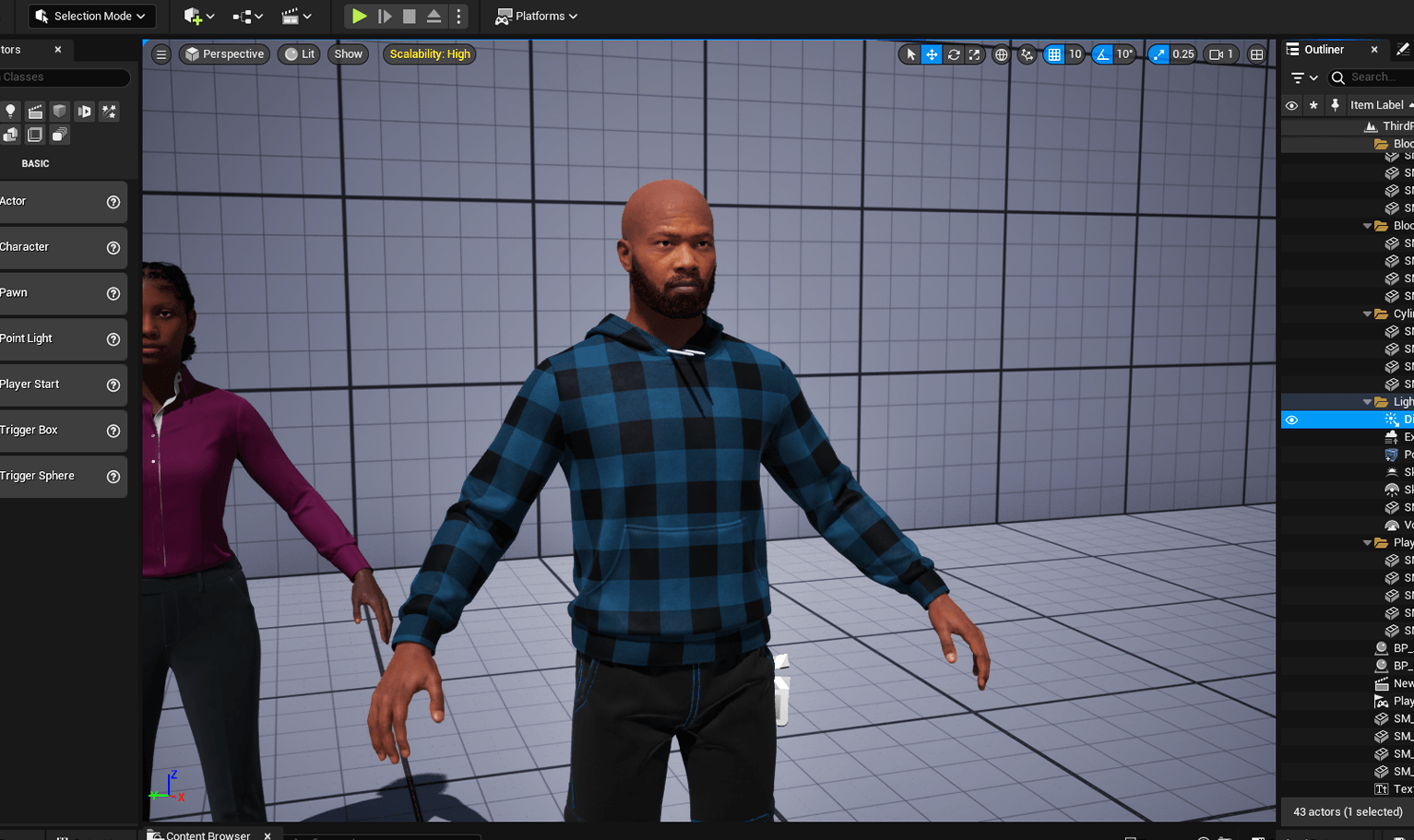 PixelHair ready-made Drake full 3D beard on a metahuman in Unreal Engine 5 using Blender hair particle system