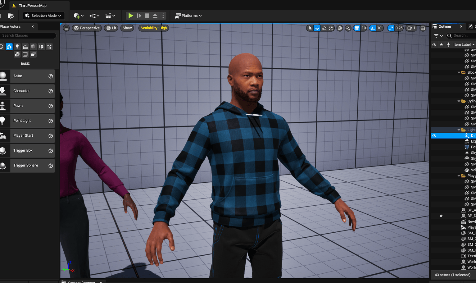 PixelHair ready-made Chadwick Boseman full 3D beard on a metahuman in Unreal Engine 5 using Blender hair particle system