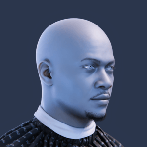 PixelHair ready-made full 3D goatee beard in Blender using Blender hair particle system