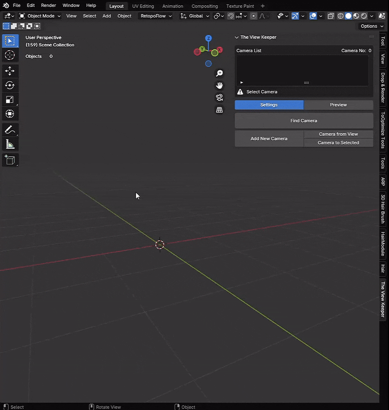 Blender add new camera the view keeper settings blender addon- the view keeper. Store multiple camera angles in blender