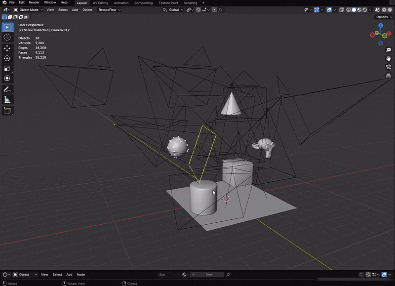 Blender camer view list list table blender addon- the view keeper. Store multiple camera angles in blender