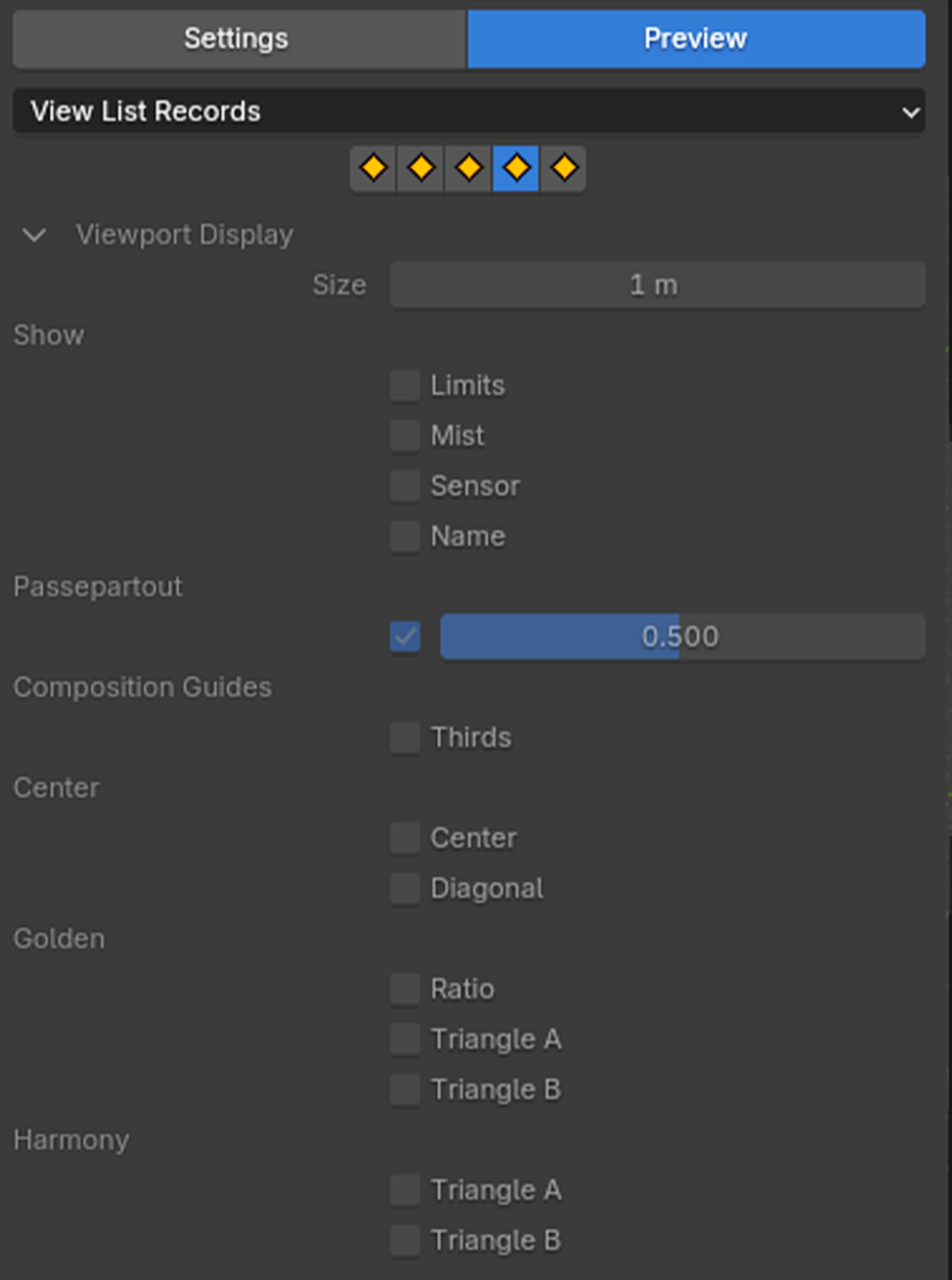 Blender viewport display settings preview view records view record list view table blender addon- the view keeper. Store multiple camera angles in blender