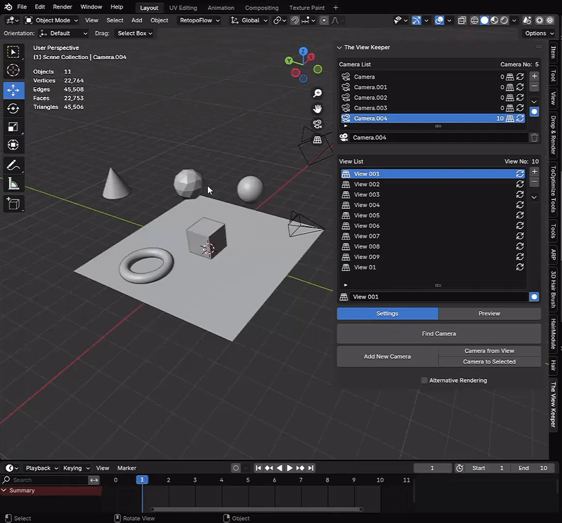 Blender keyframe records the view keeper settings blender addon- the view keeper. Store multiple camera angles in blender