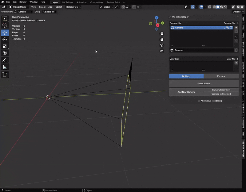 Blender remove camera install blender addon- the view keeper. Store multiple camera angles in blender