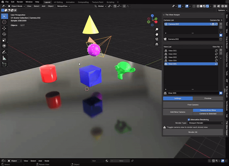 Blender camera updates view list view table blender addon- the view keeper. Store multiple camera angles in blender