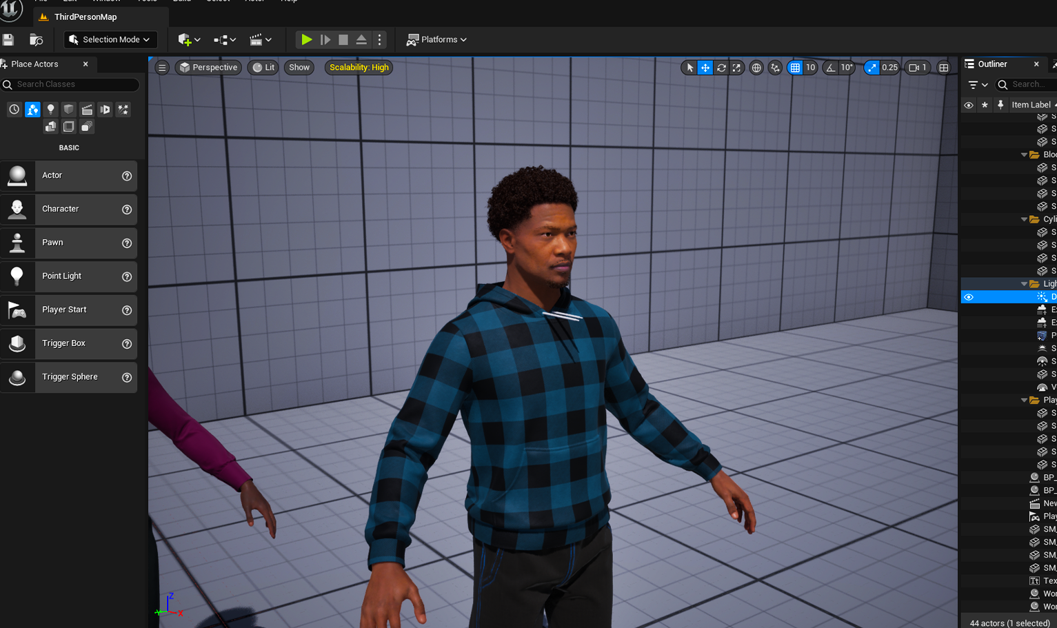 PixelHair Realistic 3d character afro bob fade taper 4c hair on a metahuman in Unreal Engine 5 using Blender hair particle system