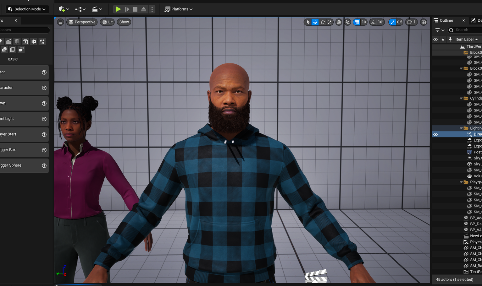 PixelHair Realistic 3d character full beard with on a metahuman in Unreal Engine 5 using Blender hair particle system