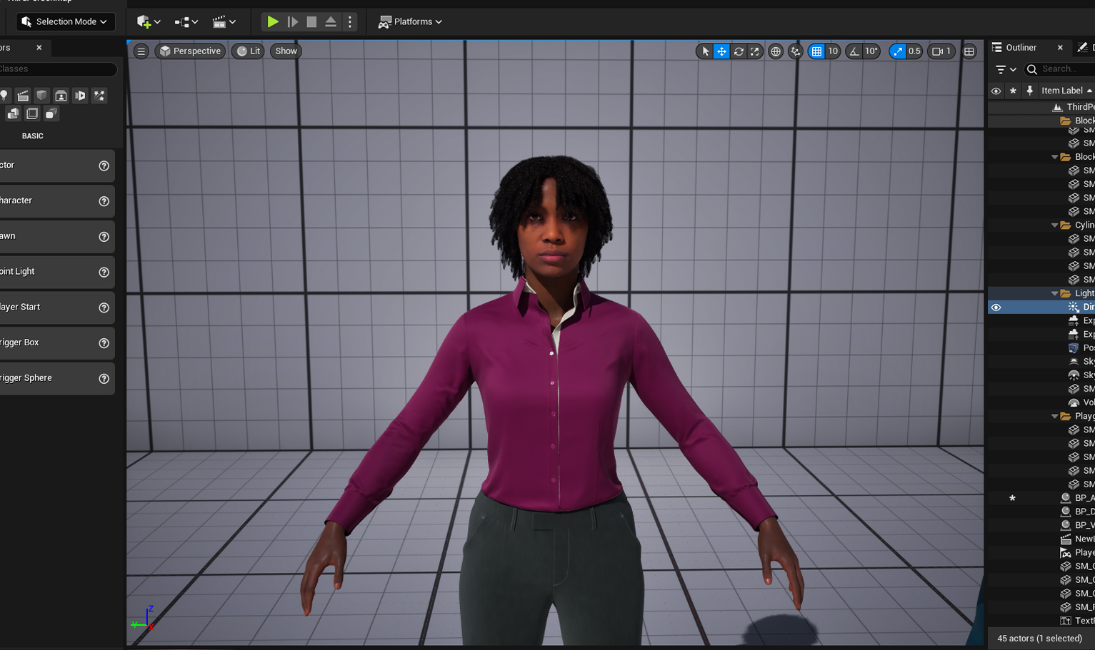 yelzkizi PixelHair Realistic female 3d character curly dreads 4c hair in Blender using Blender hair particle system