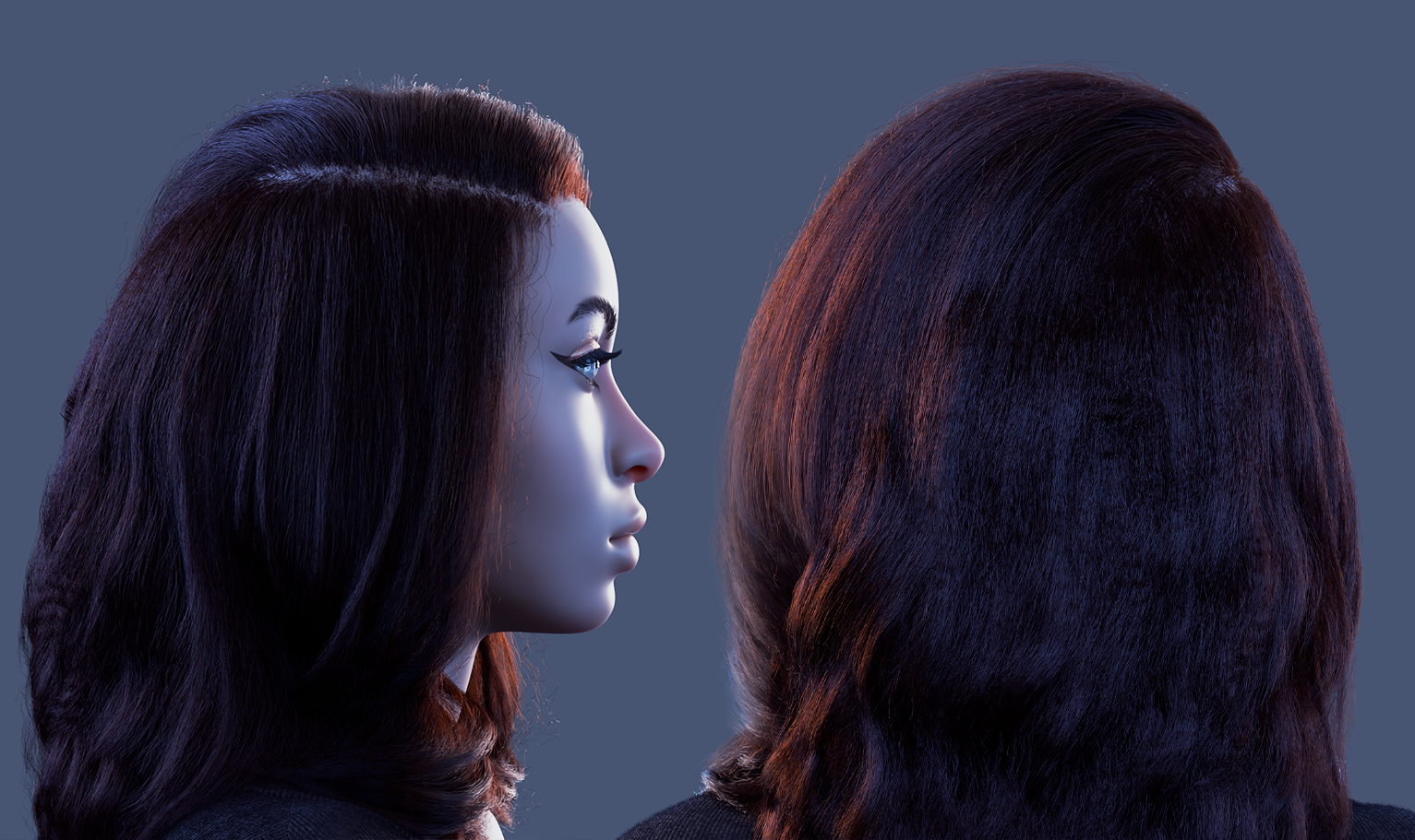 yelzkizi PixelHair Realistic female 3d character curly weave 4c hair in Blender using Blender hair particle system