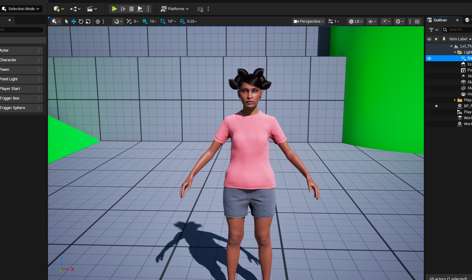 yelzkizi PixelHair Realistic female 3d character full Cardi B Bow Tie weave on a metahuman in Unreal Engine 5 using Blender hair particle system