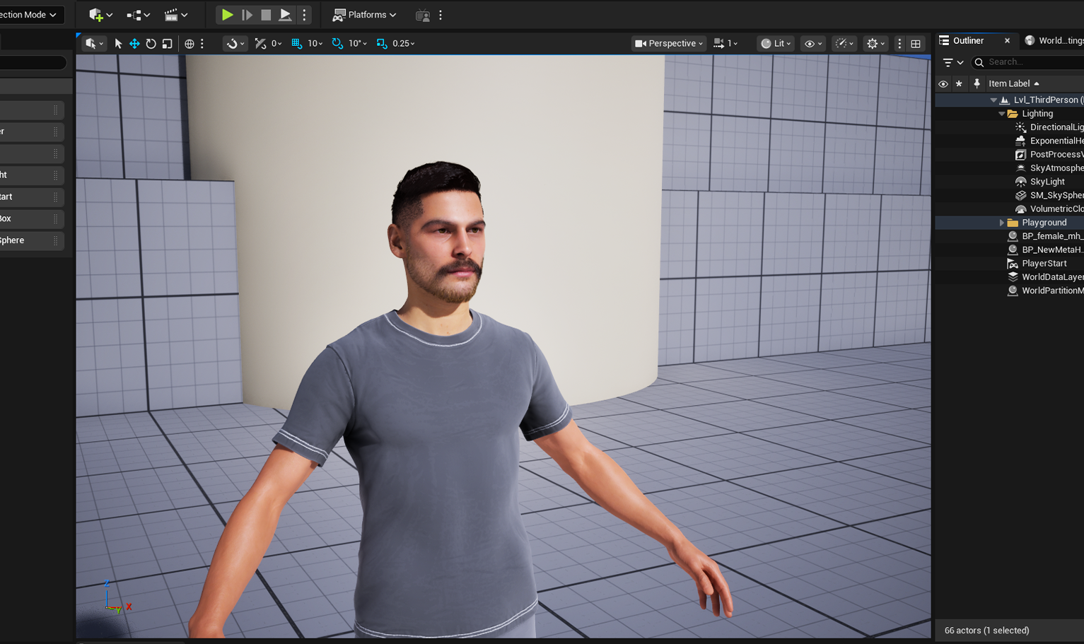 yelzkizi PixelHair Realistic male 3d character 3d hair on a metahuman in Unreal Engine 5 using Blender hair particle system
