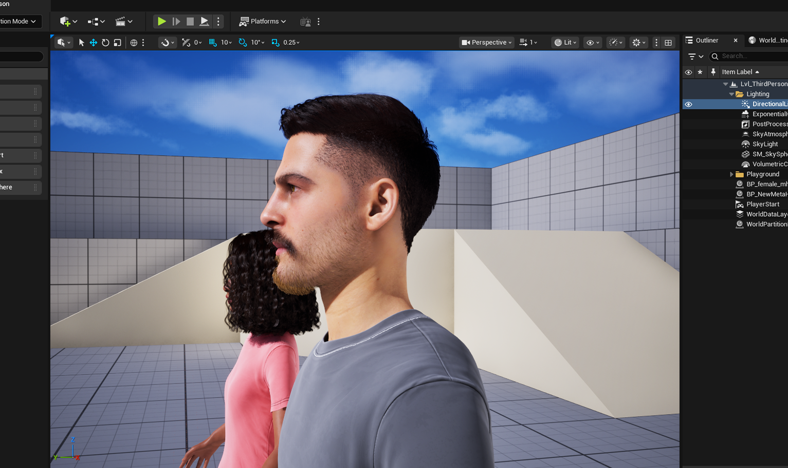 yelzkizi PixelHair Realistic male 3d character 3d hair on a metahuman in Unreal Engine 5 using Blender hair particle system