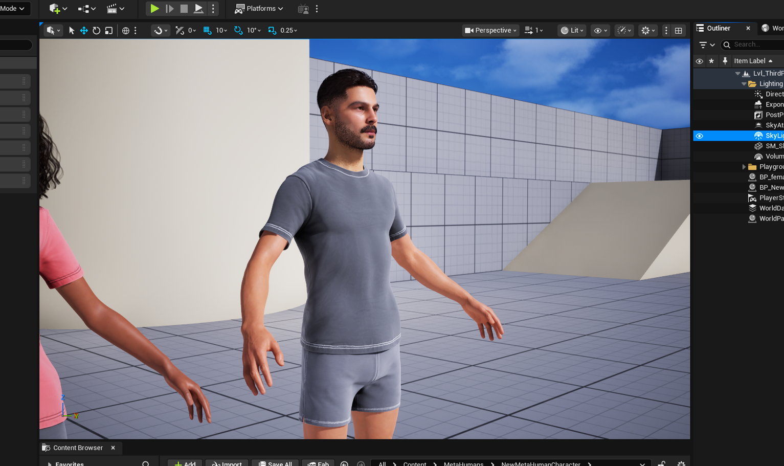 yelzkizi PixelHair Realistic male 3d character 3d curly fade hair on a metahuman in Unreal Engine 5 using Blender hair particle system