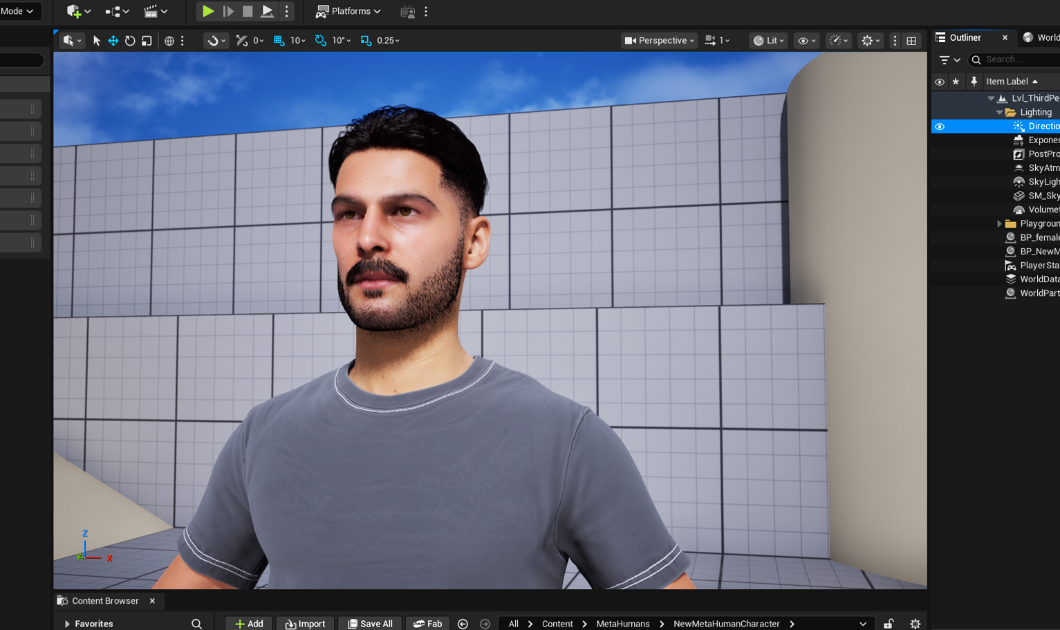 yelzkizi PixelHair Realistic male 3d character 3d curly fade hair on a metahuman in Unreal Engine 5 using Blender hair particle system