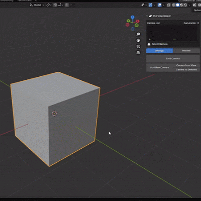 The view keeper blender camera addon perspective orthographic